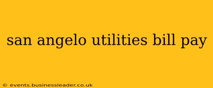 san angelo utilities bill pay