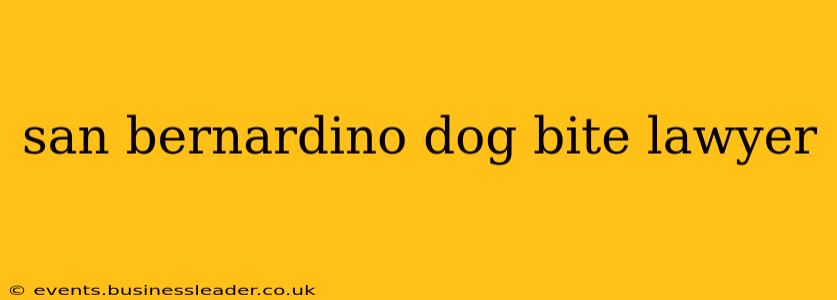 san bernardino dog bite lawyer