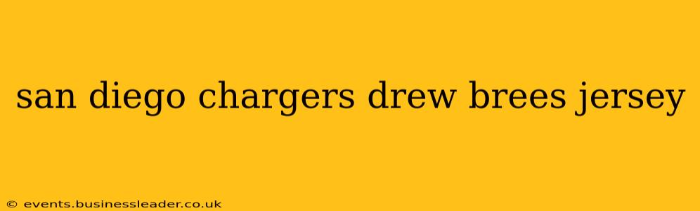 san diego chargers drew brees jersey