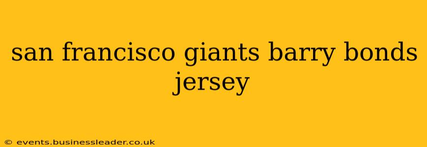 san francisco giants barry bonds jersey