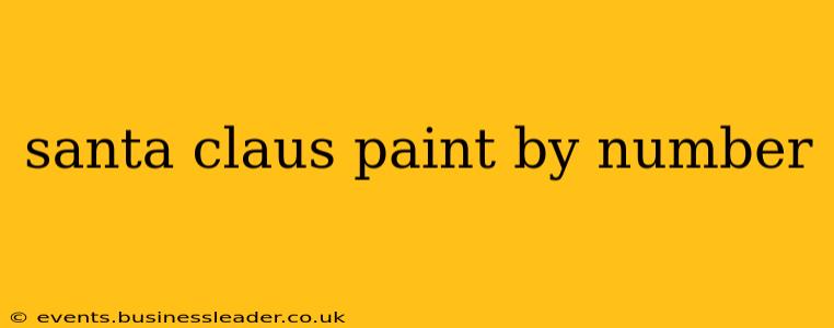 santa claus paint by number