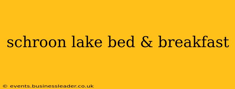 schroon lake bed & breakfast
