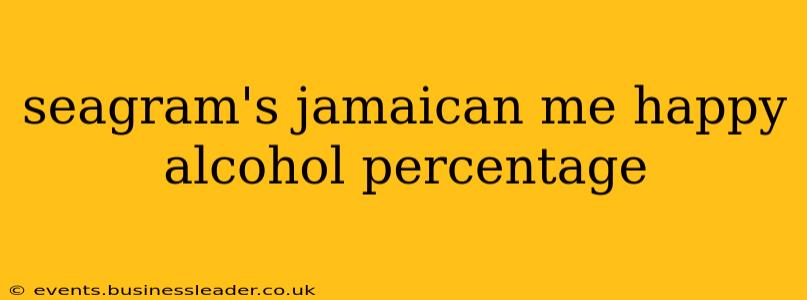 seagram's jamaican me happy alcohol percentage