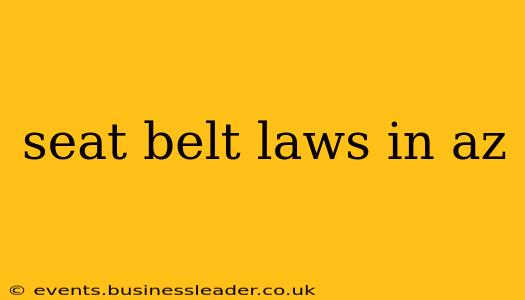 seat belt laws in az