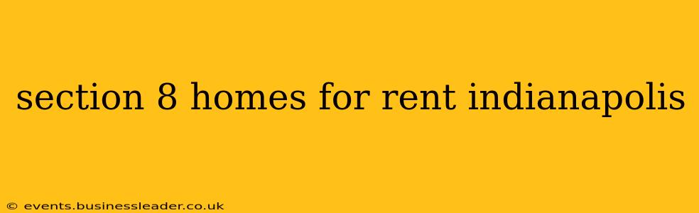 section 8 homes for rent indianapolis