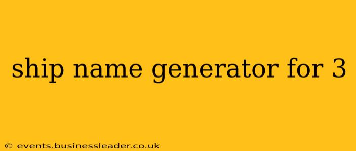 ship name generator for 3