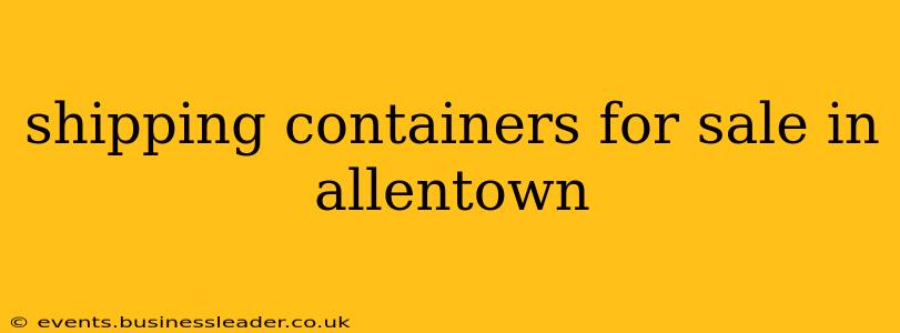 shipping containers for sale in allentown