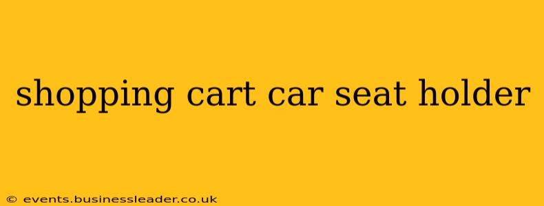 shopping cart car seat holder