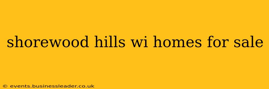 shorewood hills wi homes for sale