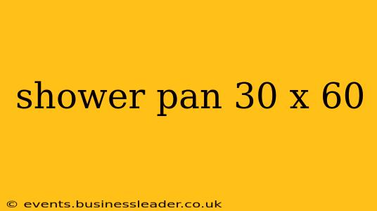 shower pan 30 x 60