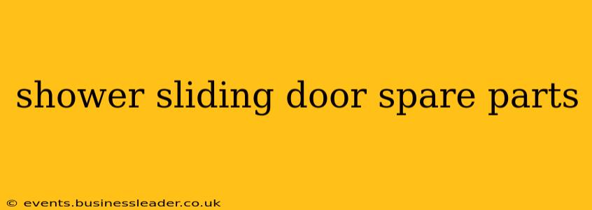 shower sliding door spare parts