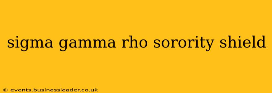 sigma gamma rho sorority shield