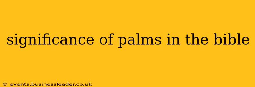 significance of palms in the bible