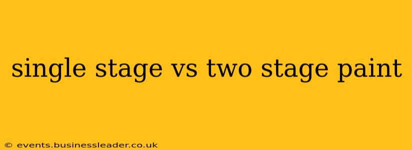 single stage vs two stage paint