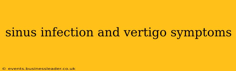sinus infection and vertigo symptoms