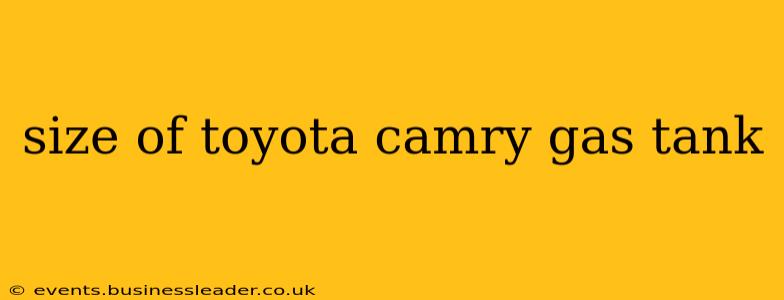 size of toyota camry gas tank