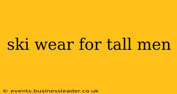 ski wear for tall men