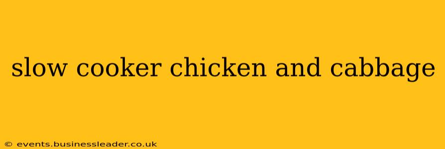 slow cooker chicken and cabbage