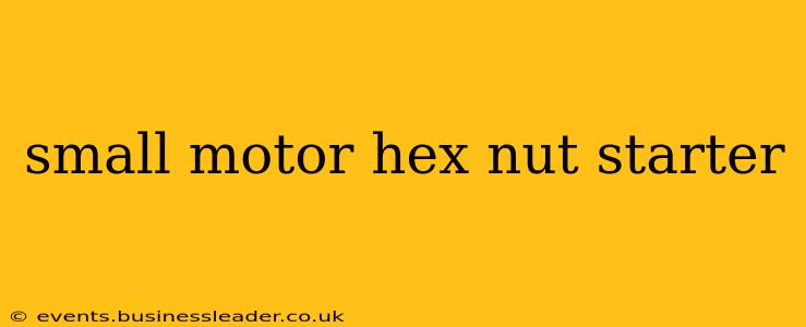 small motor hex nut starter