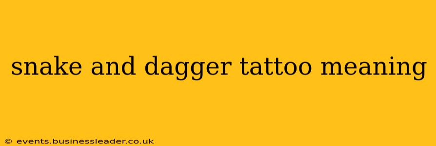 snake and dagger tattoo meaning