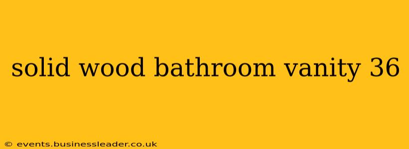 solid wood bathroom vanity 36