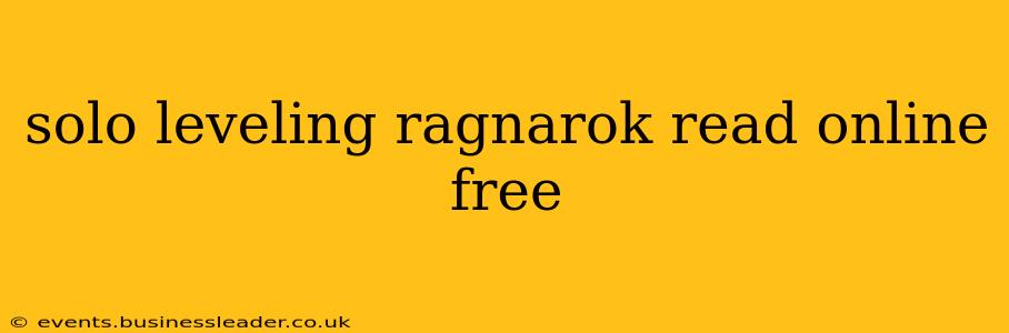 solo leveling ragnarok read online free