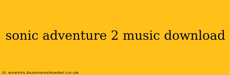sonic adventure 2 music download