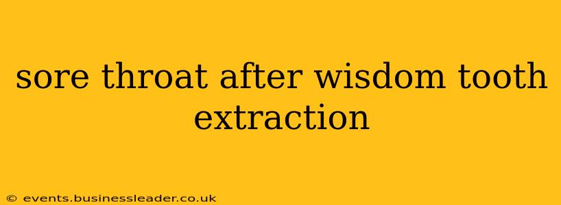 sore throat after wisdom tooth extraction