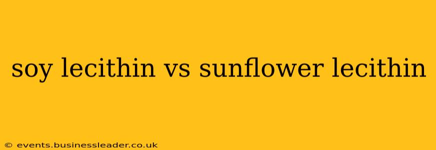 soy lecithin vs sunflower lecithin