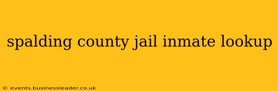 spalding county jail inmate lookup
