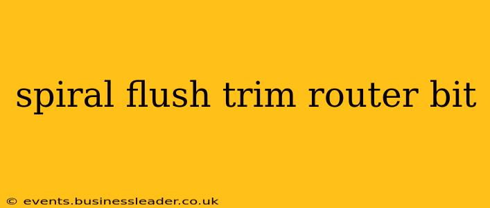 spiral flush trim router bit