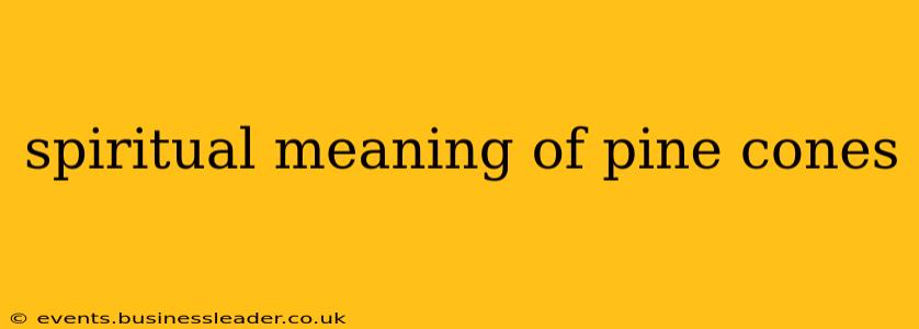 spiritual meaning of pine cones