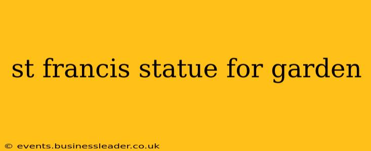 st francis statue for garden