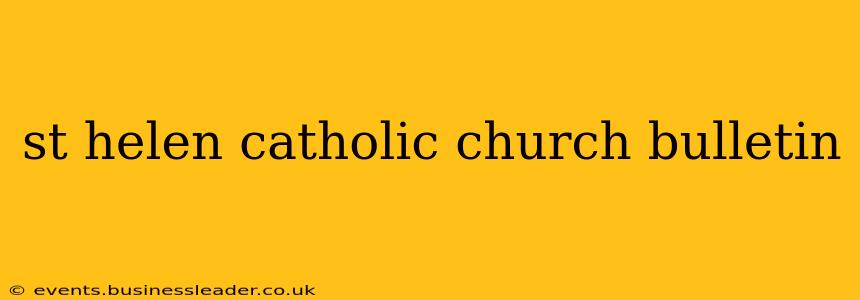 st helen catholic church bulletin