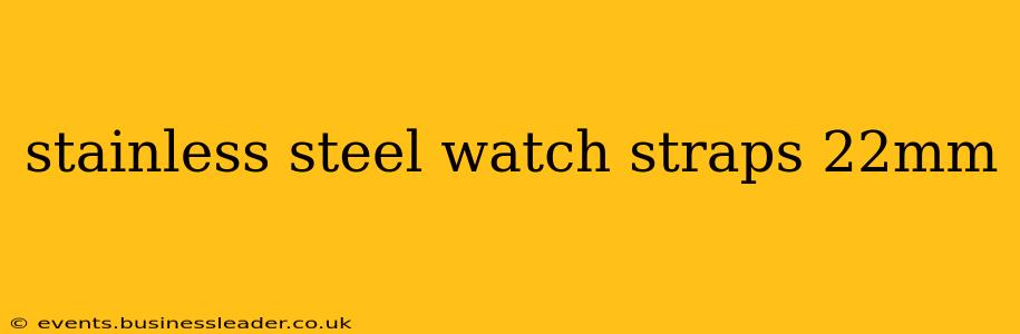 stainless steel watch straps 22mm