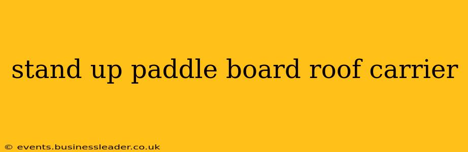 stand up paddle board roof carrier