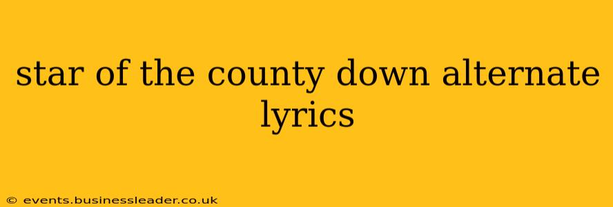 star of the county down alternate lyrics