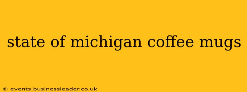 state of michigan coffee mugs