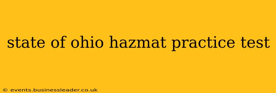 state of ohio hazmat practice test