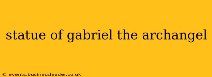 statue of gabriel the archangel