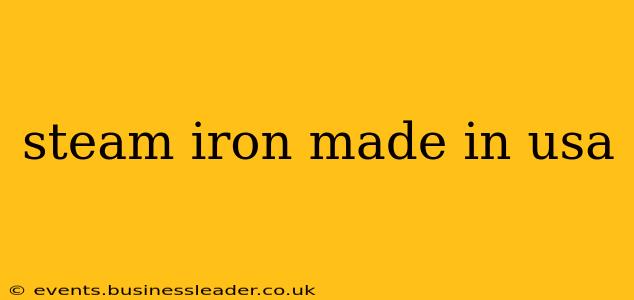 steam iron made in usa
