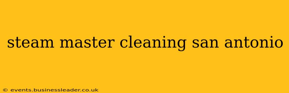 steam master cleaning san antonio