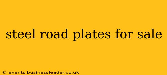 steel road plates for sale