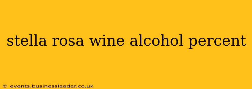 stella rosa wine alcohol percent