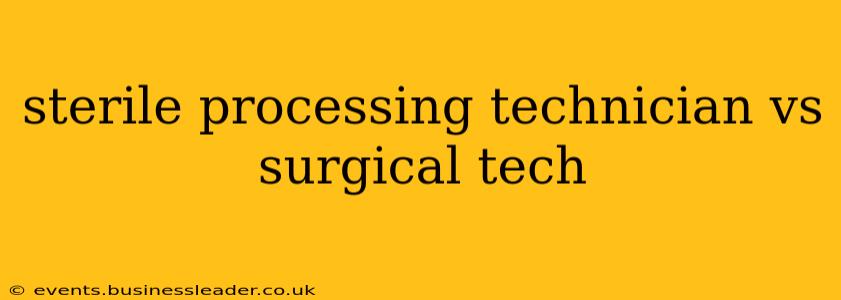 sterile processing technician vs surgical tech