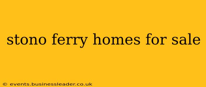 stono ferry homes for sale