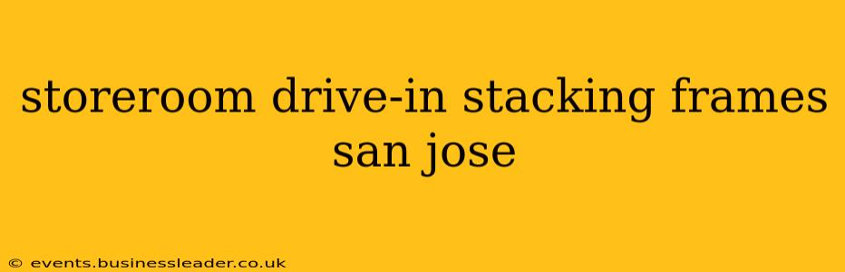 storeroom drive-in stacking frames san jose