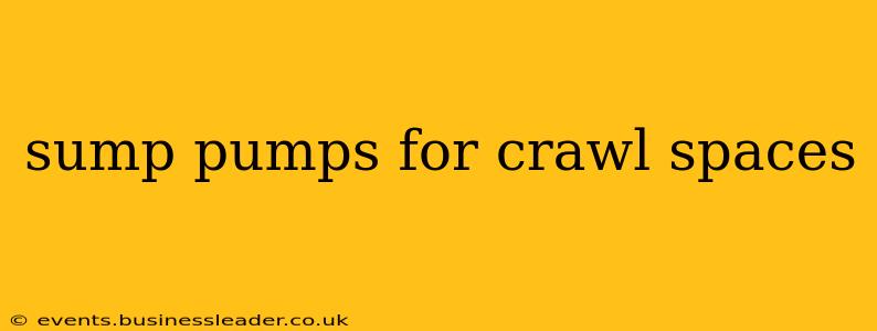 sump pumps for crawl spaces