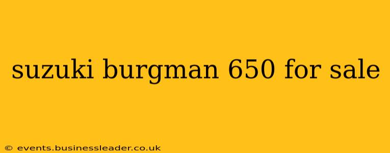 suzuki burgman 650 for sale