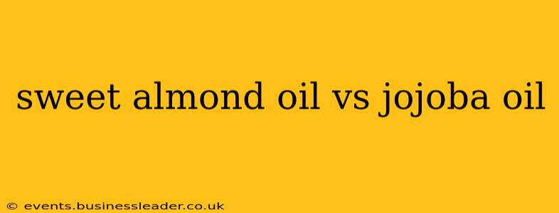 sweet almond oil vs jojoba oil